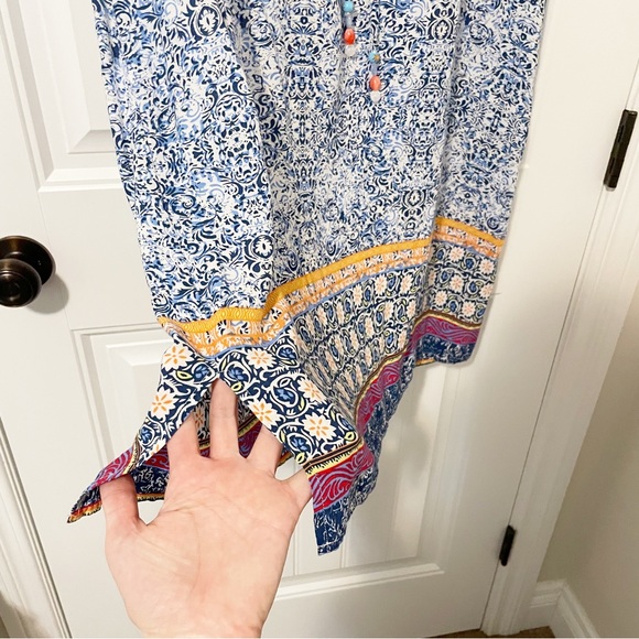 threadz Australia Blue and Multicoloured Print Dress Size Small - Picture 10 of 13